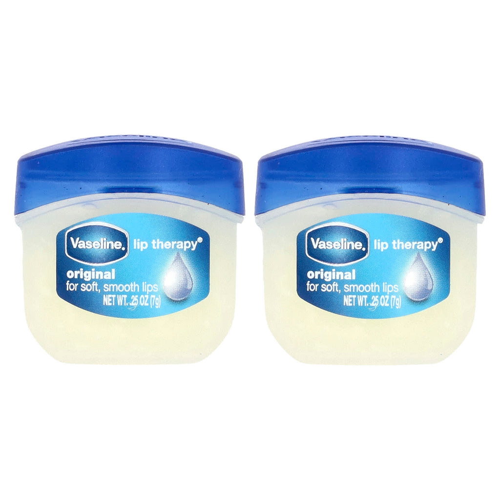 Vaseline, Lip Therapy®, Original Lip Balm, 2 Pack, 0.25 oz (7 g) Each