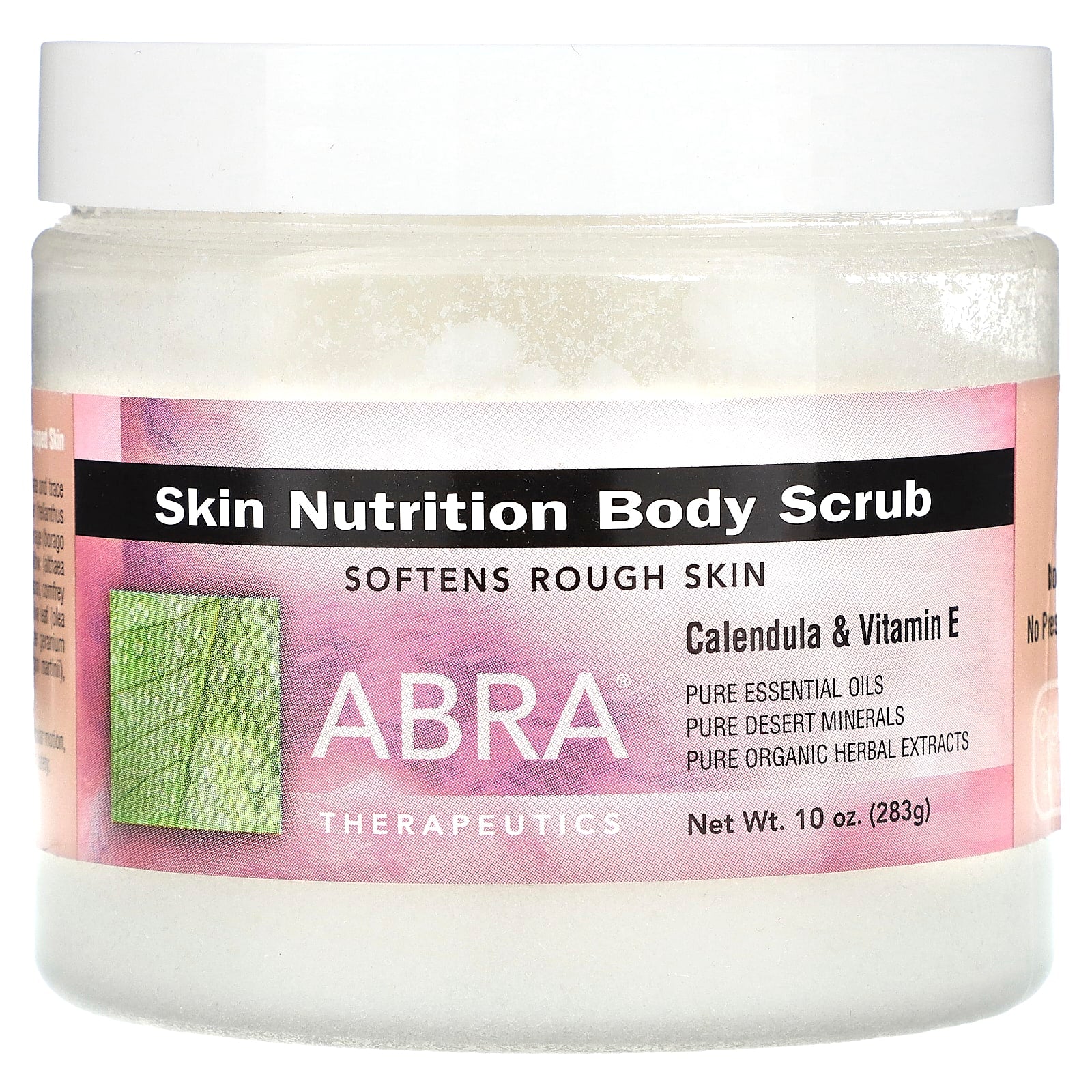 Abra Therapeutics, Skin Nutrition Body Scrub, Calendula and Vitamin E, 10 oz (283 g)