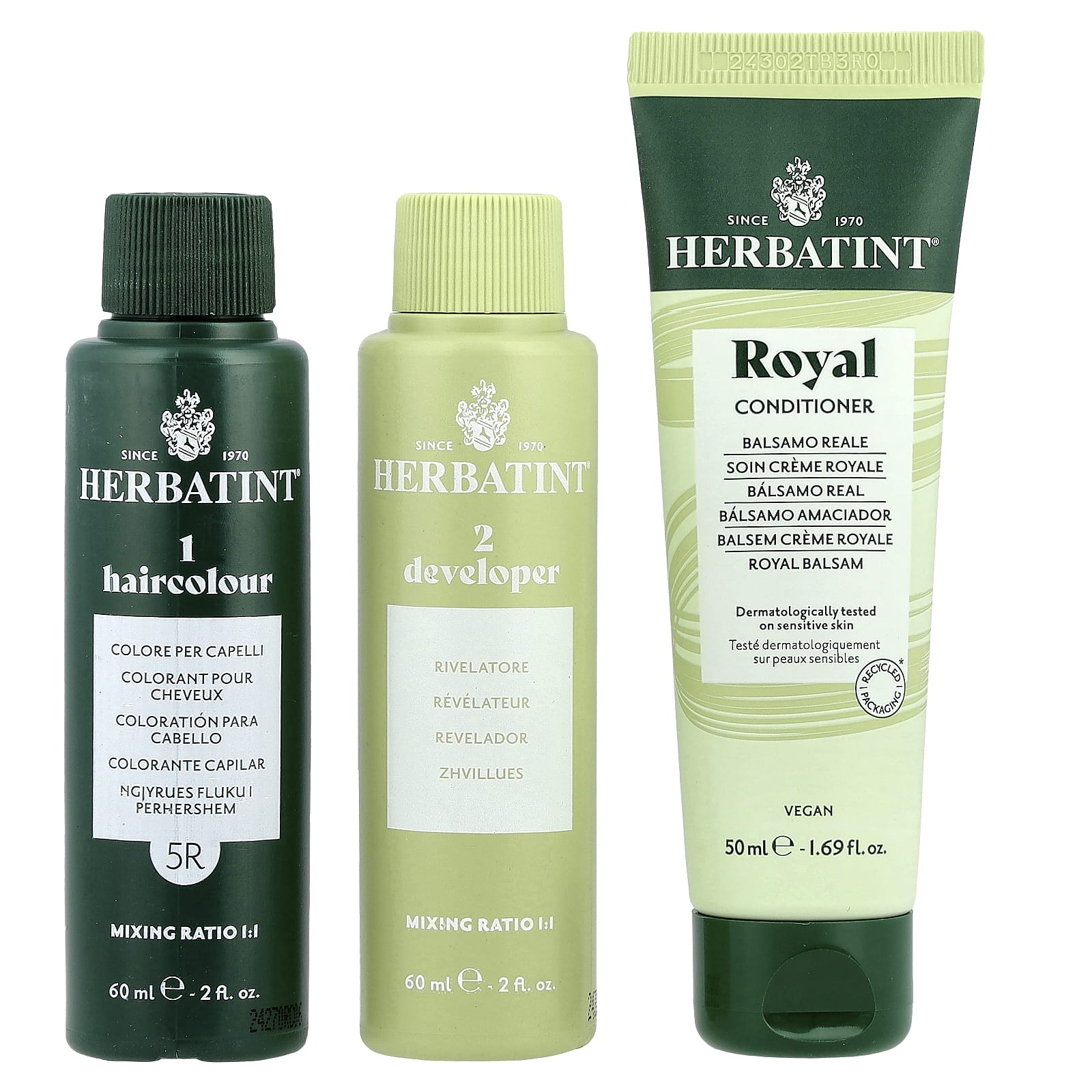 Herbatint, Permanent Haircolor Gel, 5R Light Copper Chestnut, 5.75 fl oz (170 ml)