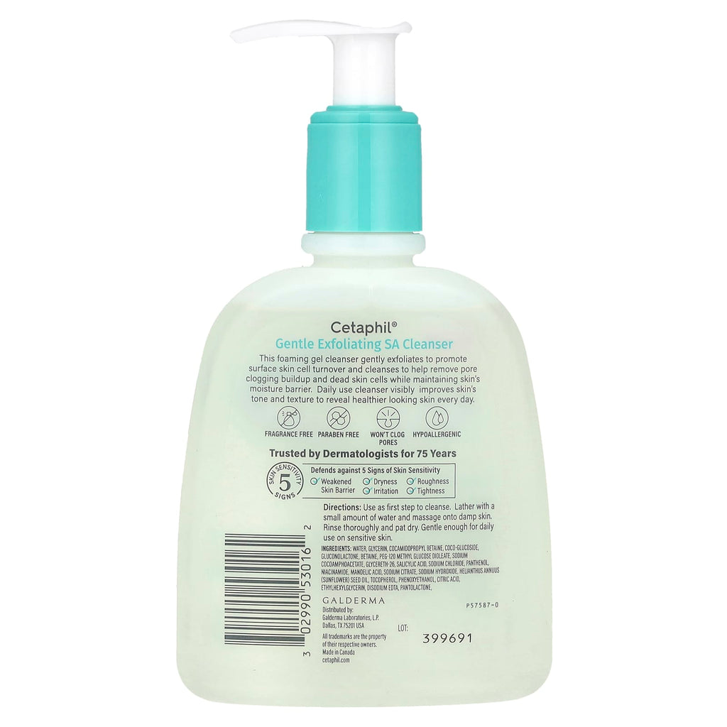 Cetaphil, Gentle Exfoliating SA Cleanser, 8 fl oz (237 ml)