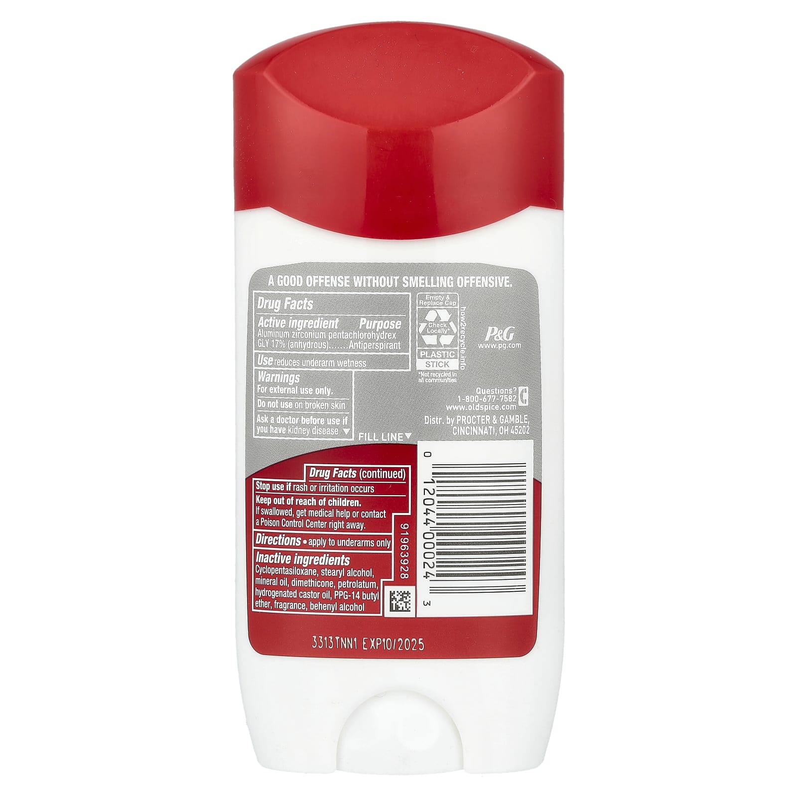 Old Spice, High Endurance® Antiperspirant & Deodorant, Fresh, 3 oz (85 g)