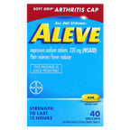 Aleve, Naproxen Sodium Tablets, 220 mg, 40 Gelcaps