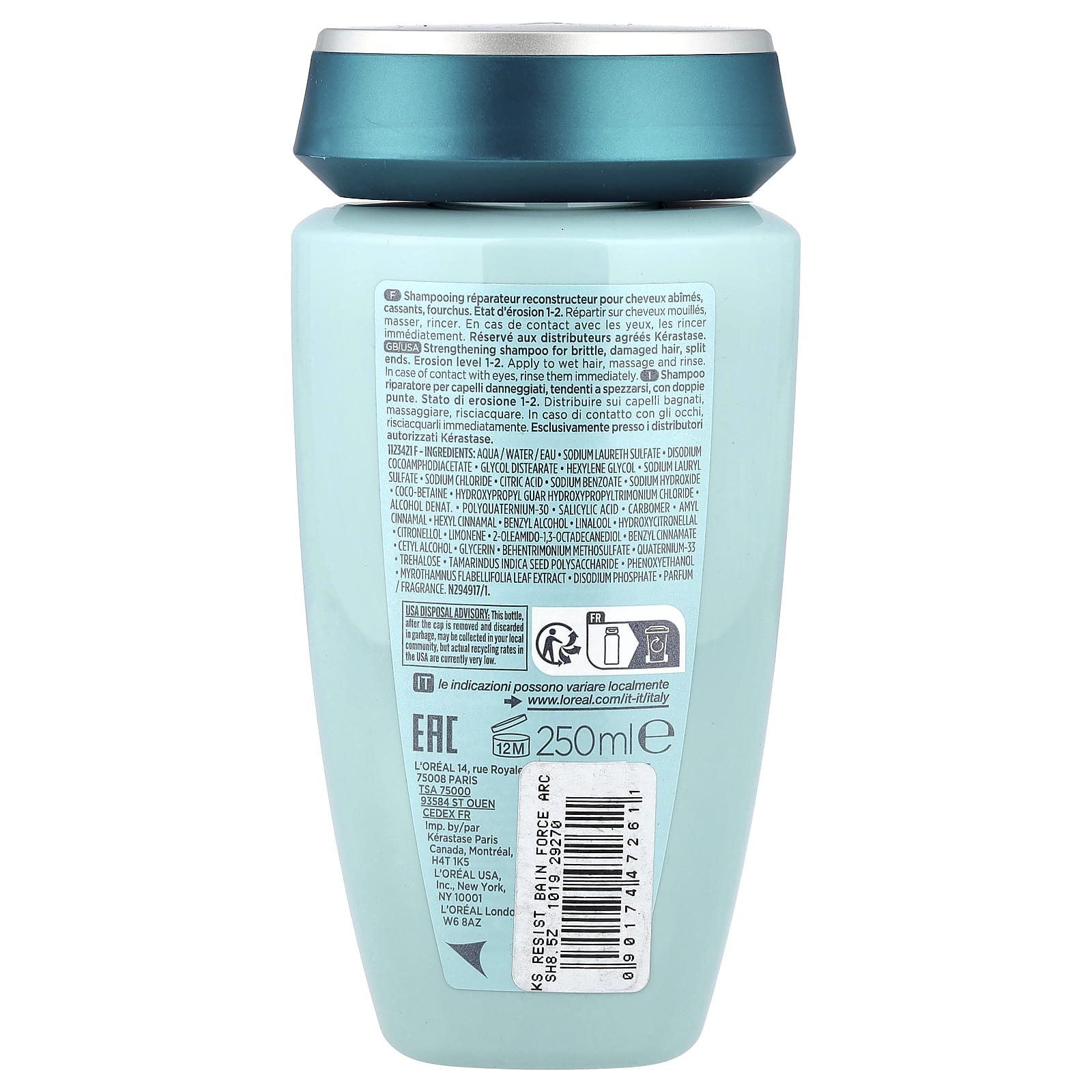 Kerastase, Resistance, Strengthening Shampoo, 8.5 fl oz (250 ml)