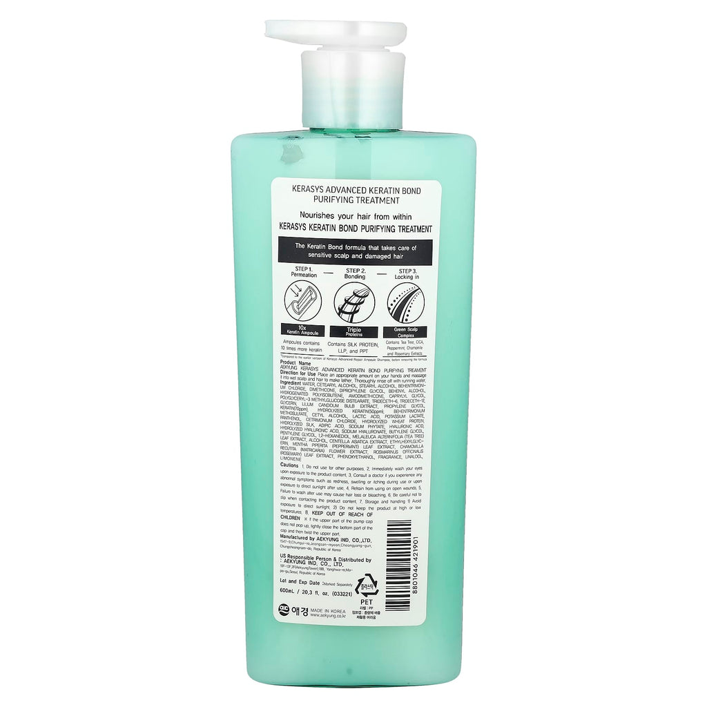 Kerasys, Advanced, Keratin Bond Treatment, Purifying, 20.2 fl oz (600 ml)