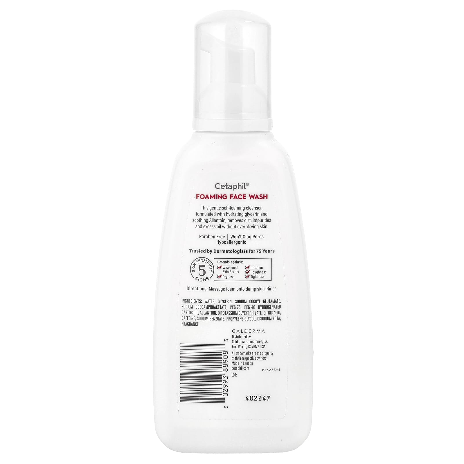 Cetaphil, Foaming Face Wash, 8 fl oz (237 ml)