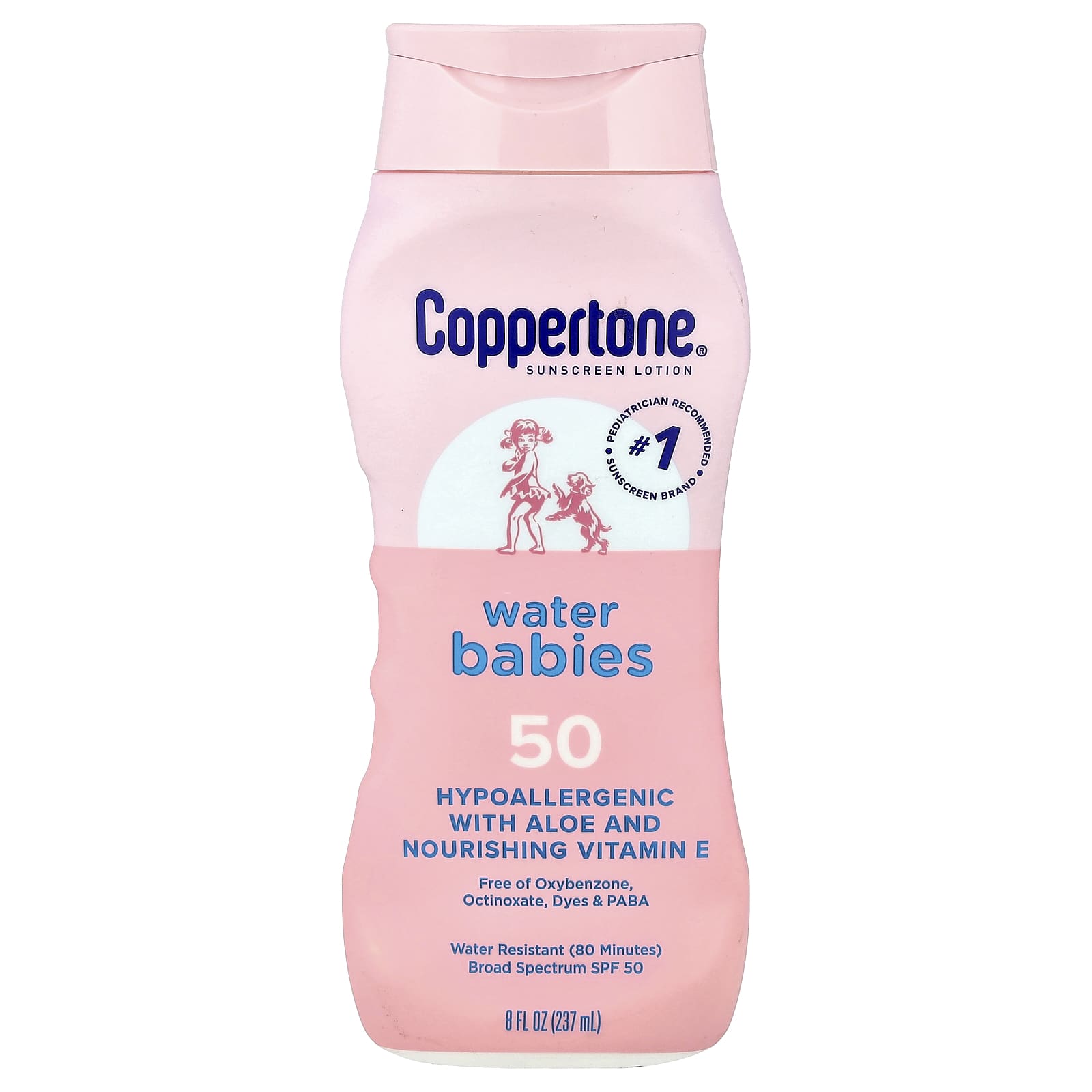 Coppertone, Sunscreen Lotion, Water Babies, SPF 50, 8 fl oz (237 ml)