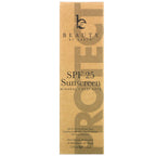 Beauty By Earth, Mineral Sunscreen, SPF 25, Zinc Oxide Sun Protection, 4 fl oz (118 ml)