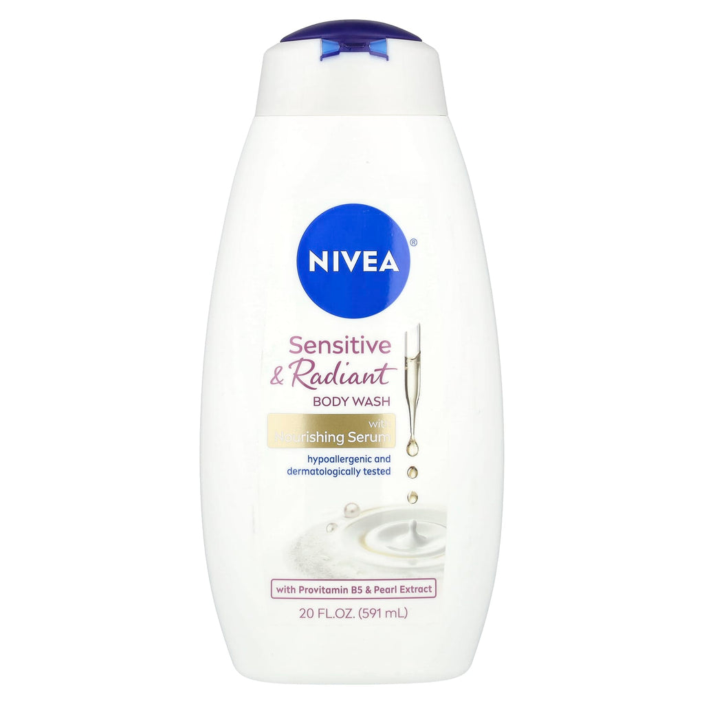 Nivea, Sensitive & Radiant Body Wash, 20 fl oz (591 ml)