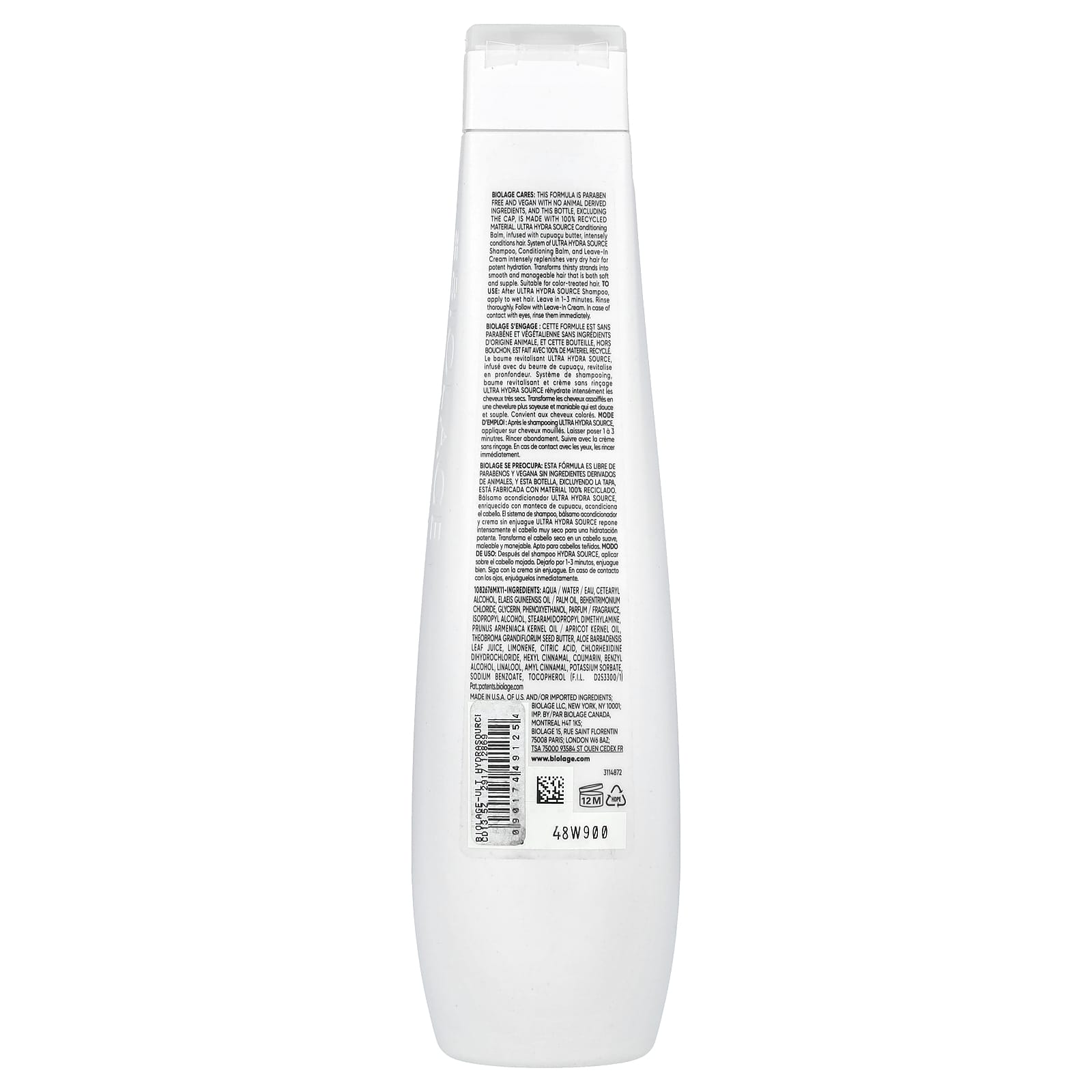Biolage, Ultra Hydra Source, Conditioning Balm, For Very Dry Hair, 13.5 fl oz (400 ml)