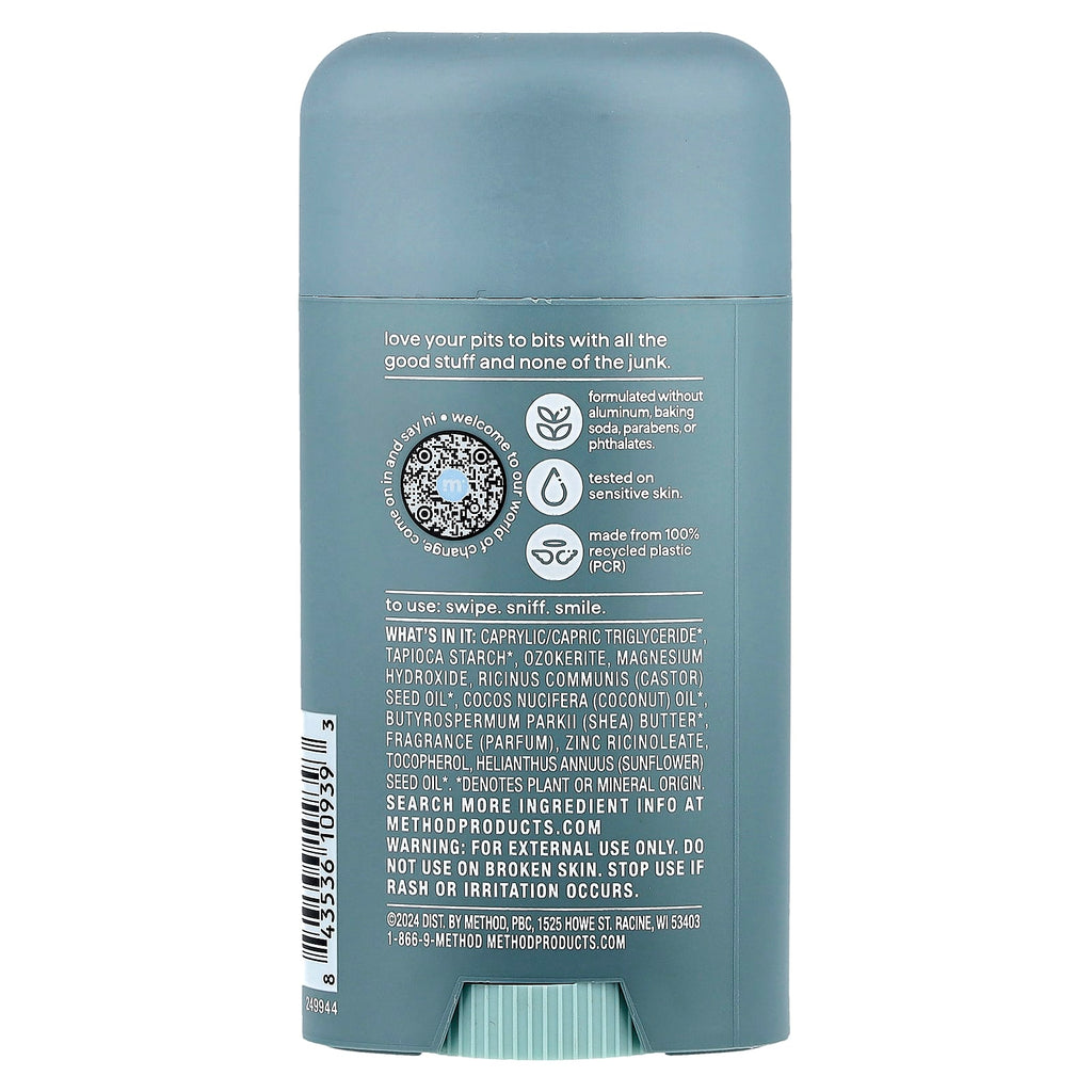 Method, Men's Deodorant, Sea + Surf, 2.65 fl oz (75 g)