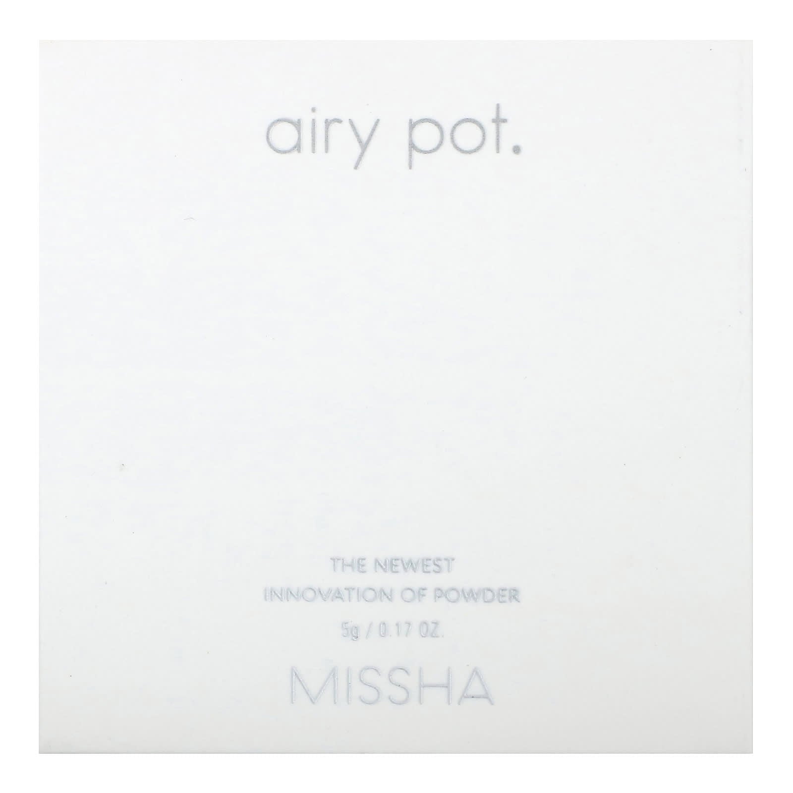 Missha, Airy Pod Pressed Powder, Translucent, 0.17 oz (5 g)
