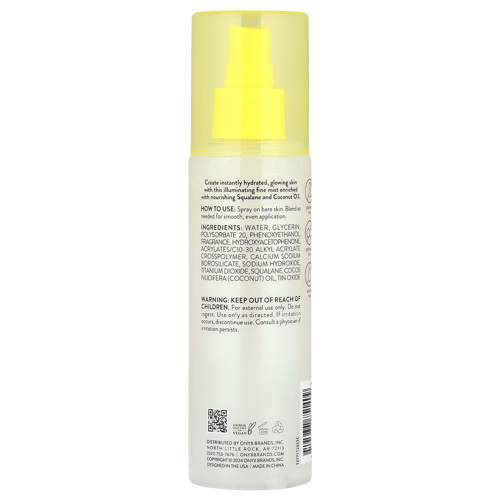 Onyx Professional, Coconut Bliss, Hydrating Shimmer Mist, Coconut & Vanilla, 6.5 fl oz (200 ml)