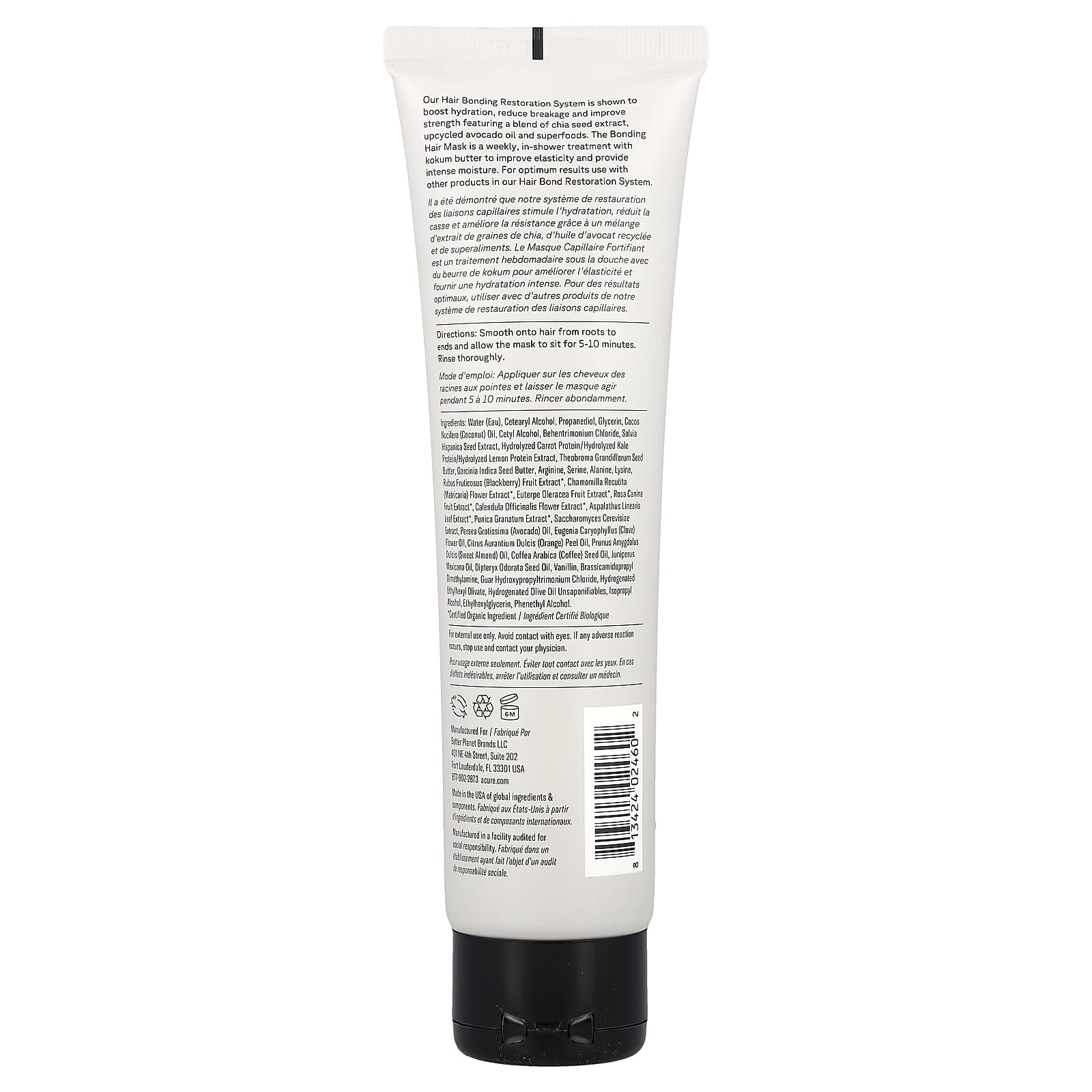 ACURE, Bonding Hair Mask, For Damage, 5 fl oz (147 ml)