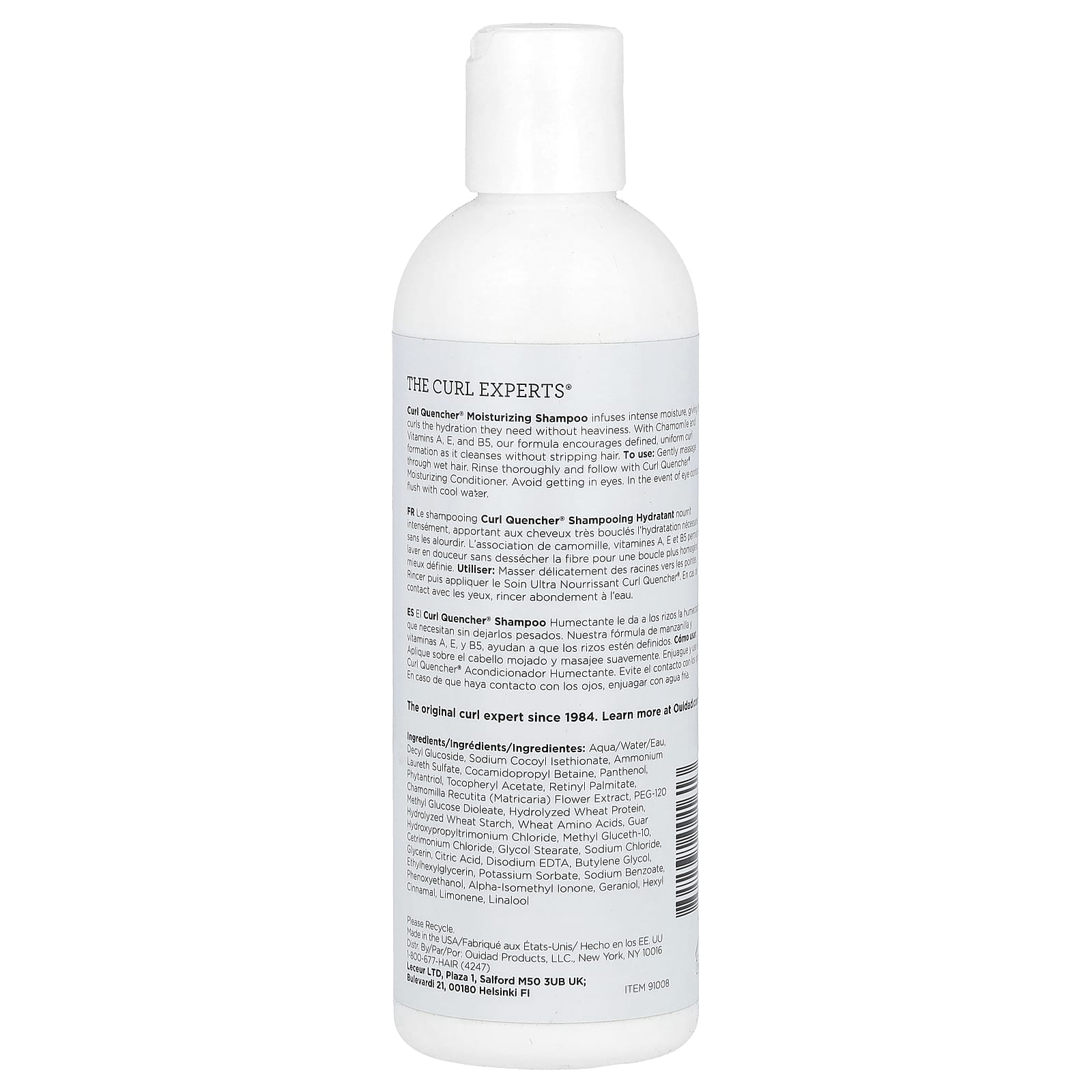 Ouidad, Curl Quencher®, Moisturizing Shampoo, Tight Curls, 8.5 fl oz (250 ml)