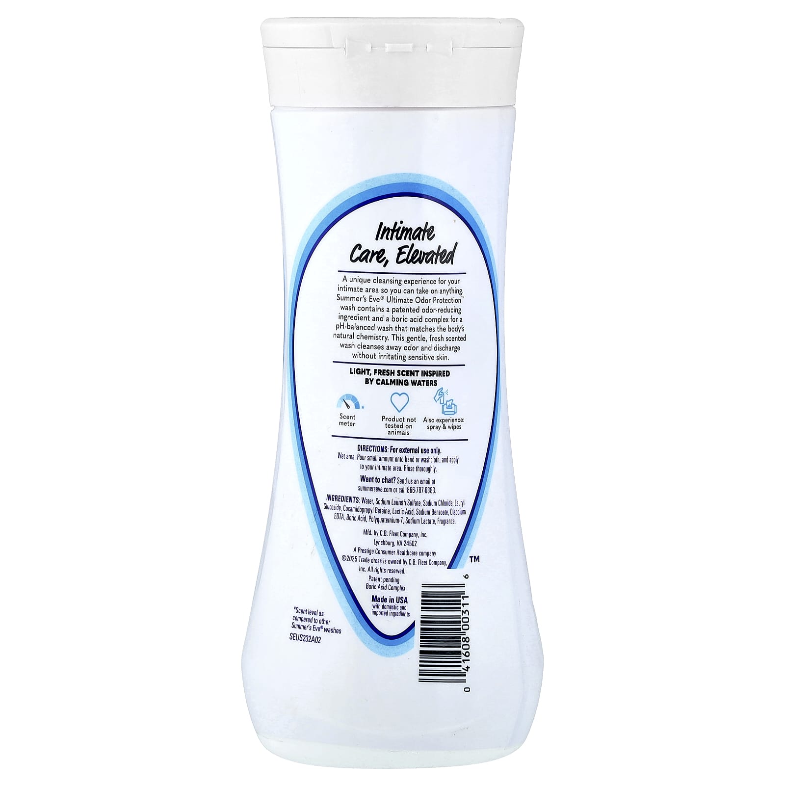 Summer's Eve, Ultimate Odor Protection™, Daily Refreshing Wash, Light Fresh, 15 fl oz (444 ml)