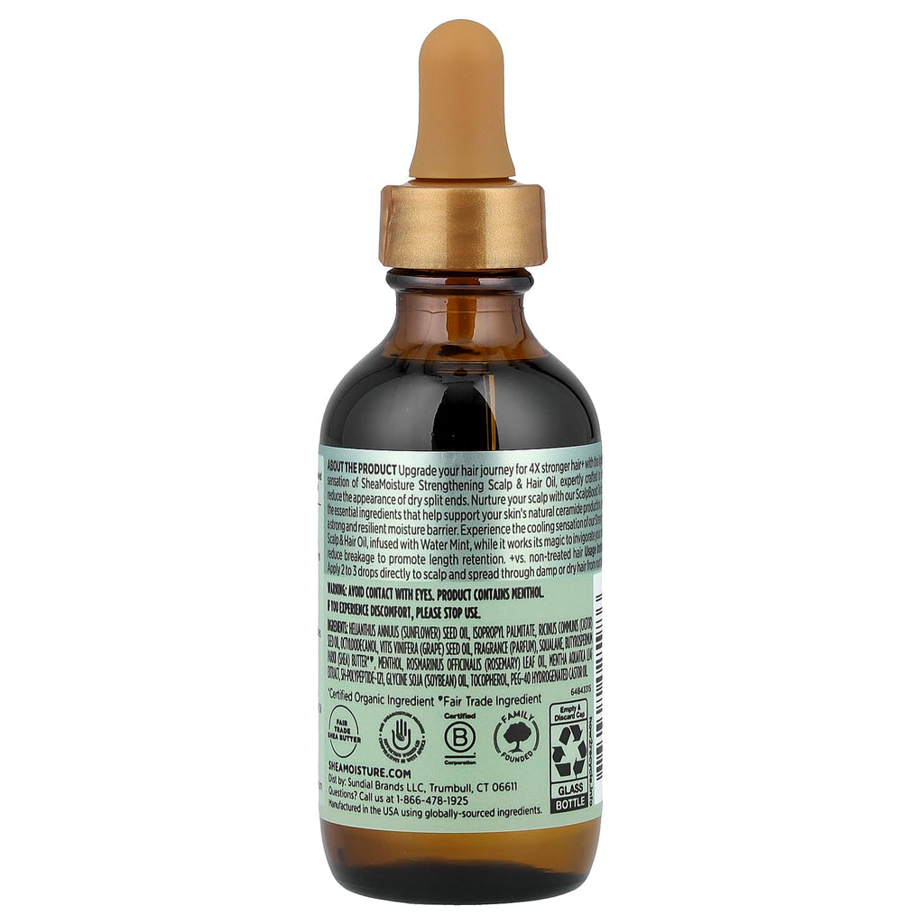 SheaMoisture, Strengthening Scalp & Hair Oil, 2 fl oz (59 ml)