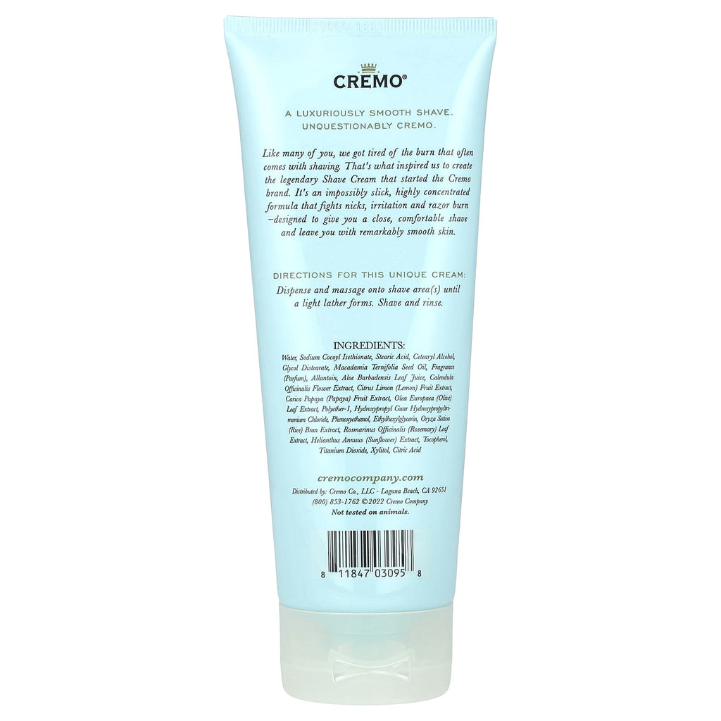 Cremo, Shave Cream, Vanilla Orchid, 6 fl oz (177 ml)