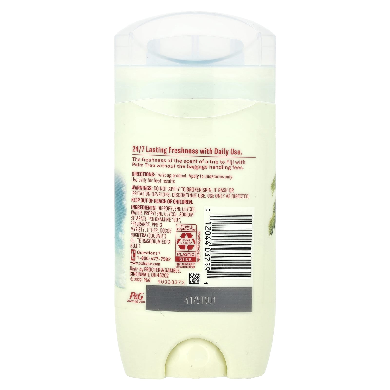 Old Spice, Deodorant, Fiji with Palm Tree, 3 oz (85 g)