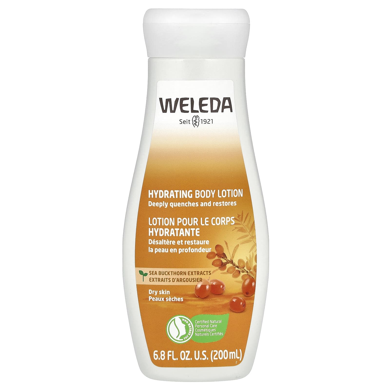 Weleda, Hydrating Body Lotion, Sea Buckthorn Extracts, 6.8 fl oz (200 ml)