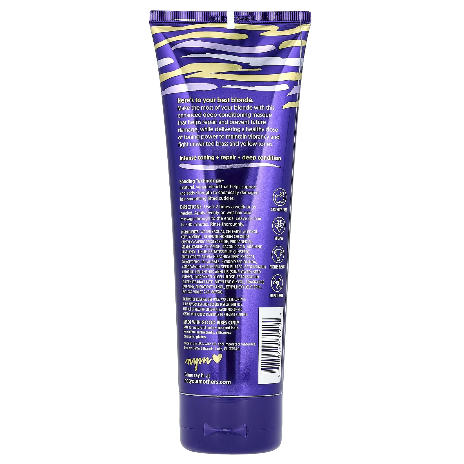 Not Your Mother's, Blonde Moment, Tone & Repair Purple Mask, 8 fl oz (237 ml)