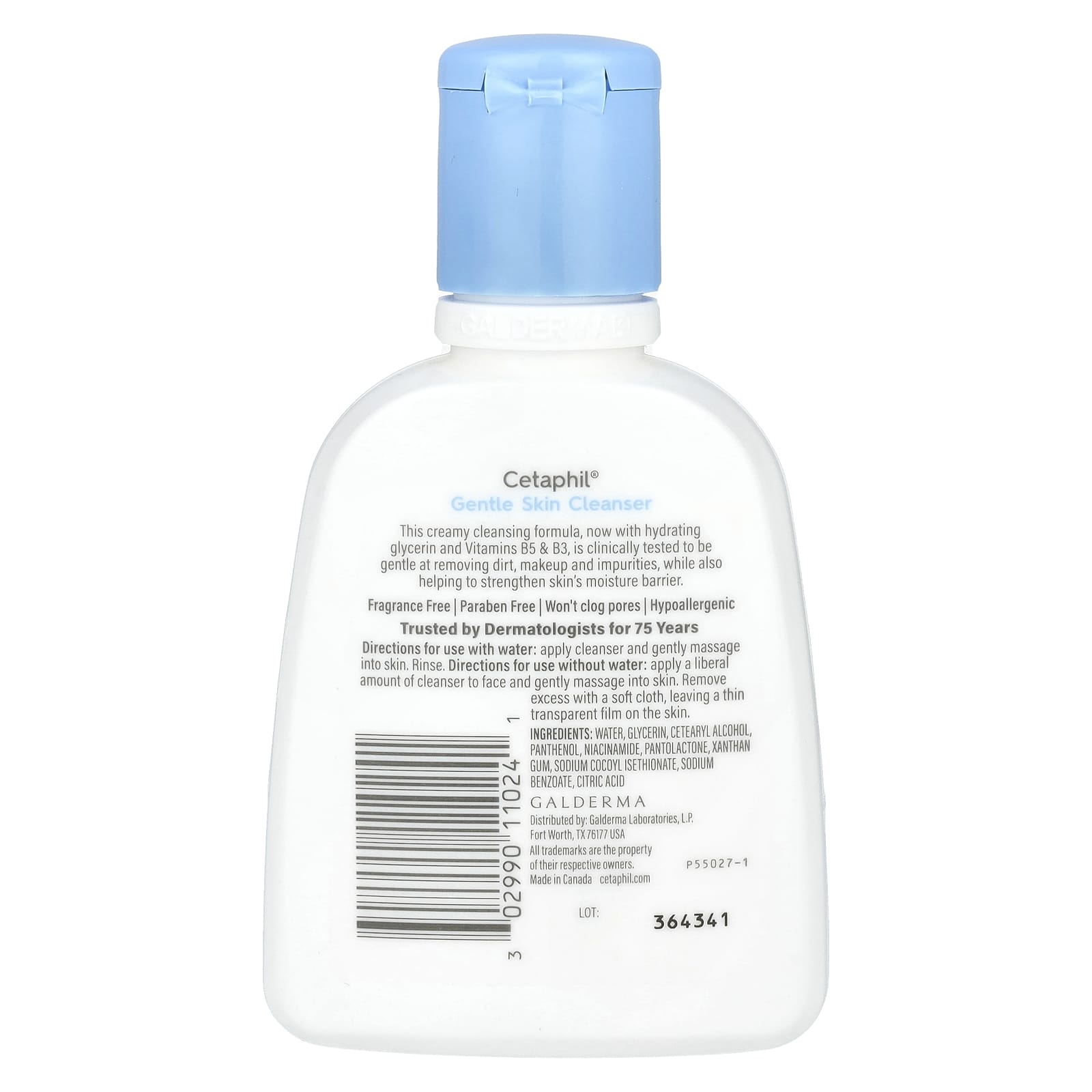 Cetaphil, Gentle Skin Cleanser, Fragrance Free, 4 fl oz (118 ml)