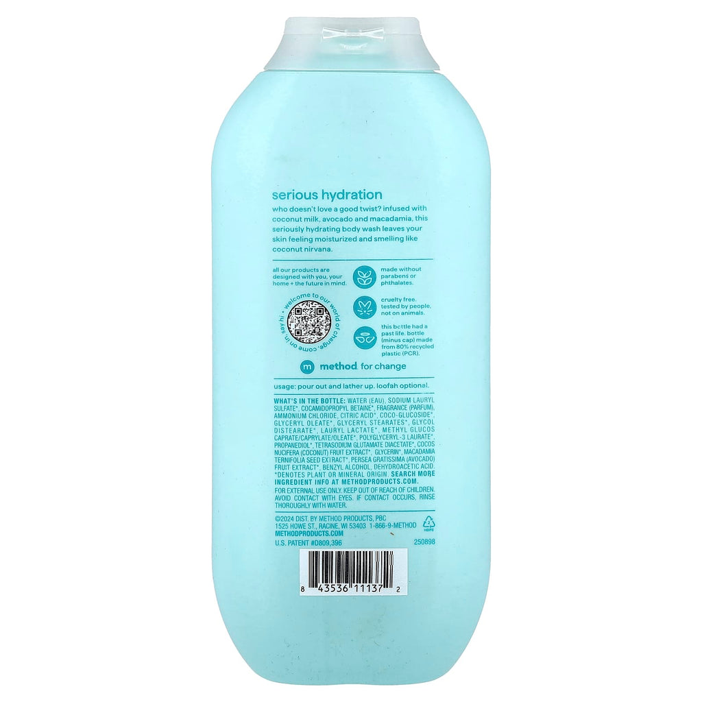 Method, Hydrating Body Wash, Coco Twist, 18 fl oz (532 ml)