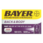 Bayer, Back & Body , 500 mg, 50 Coated Caplets