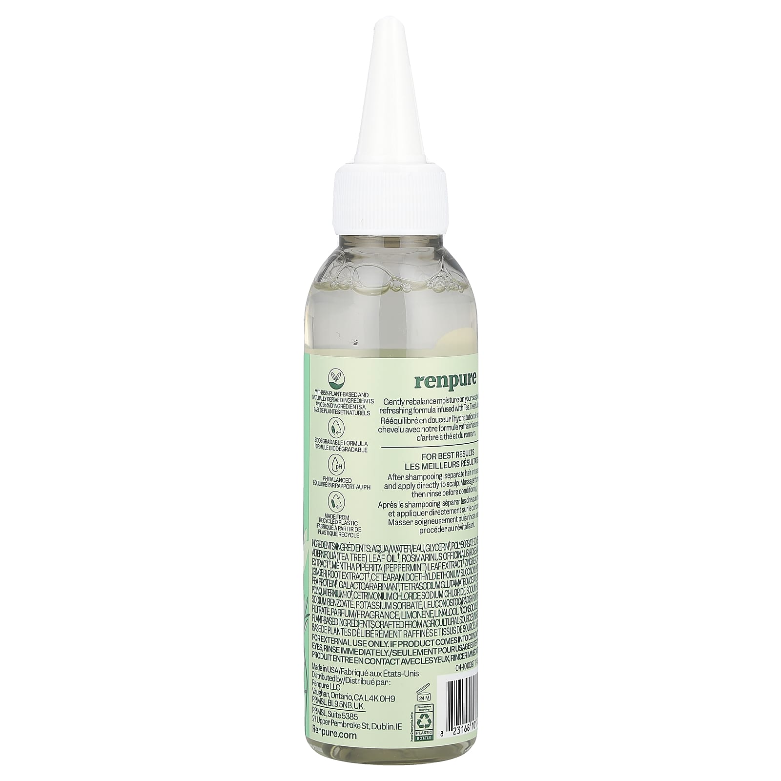 Renpure, Plant-Based Scalp Serum, Tea Tree & Rosemary, 4 fl oz (118 ml)