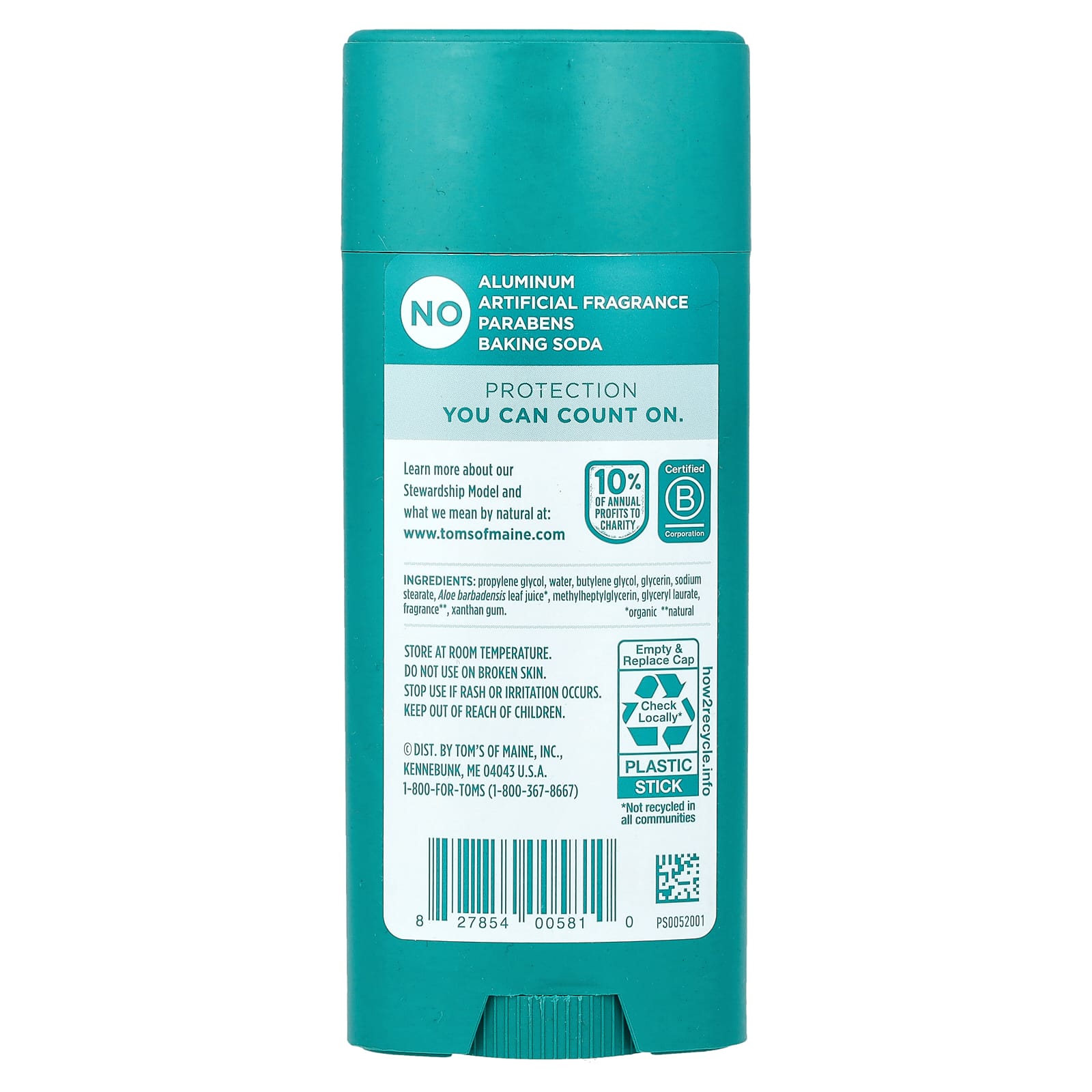 Tom's of Maine, Aluminum Free Deodorant, North Woods, 3.25 oz (92 g)