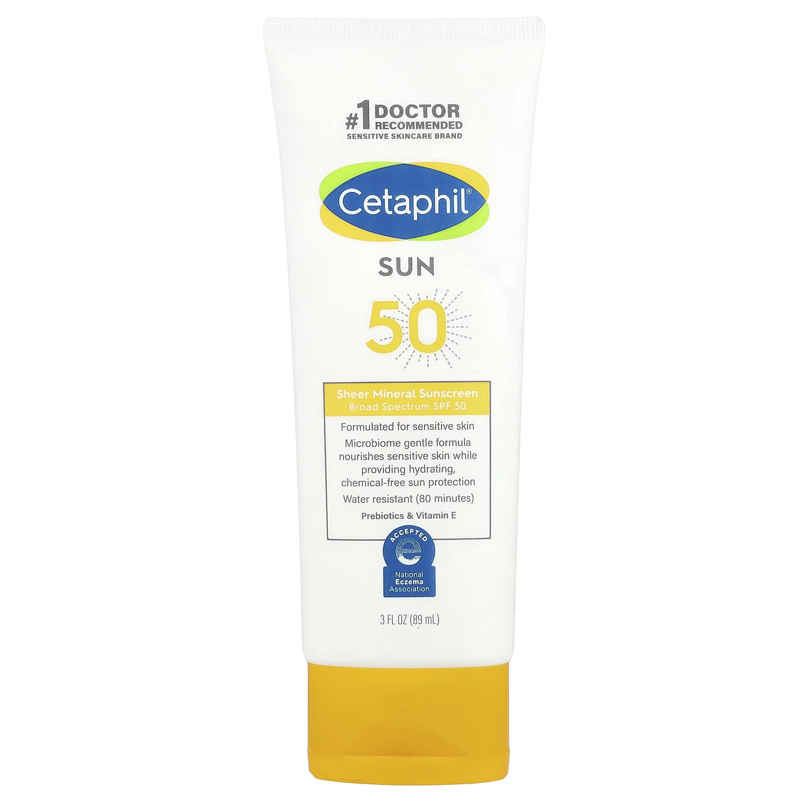 Cetaphil, Sheer Mineral Sunscreen, SPF 50, 3 fl oz (89 ml)