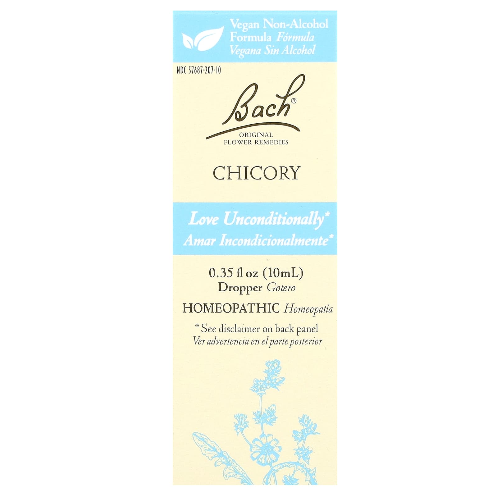 Bach, Original Flower Remedies, Chicory, 0.35 fl oz (10 ml)