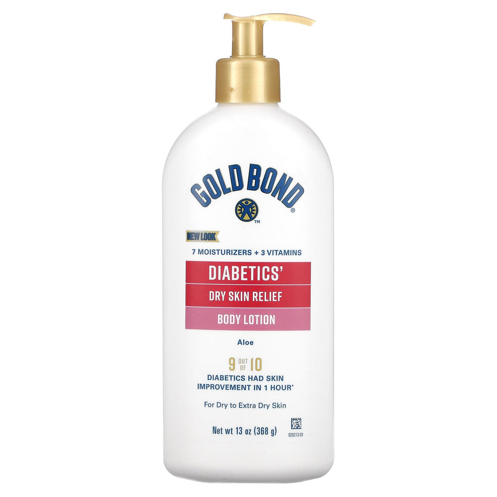 Gold Bond, Diabetics, Dry Skin Relief Body Lotion, Aloe, 13 oz (368 g)