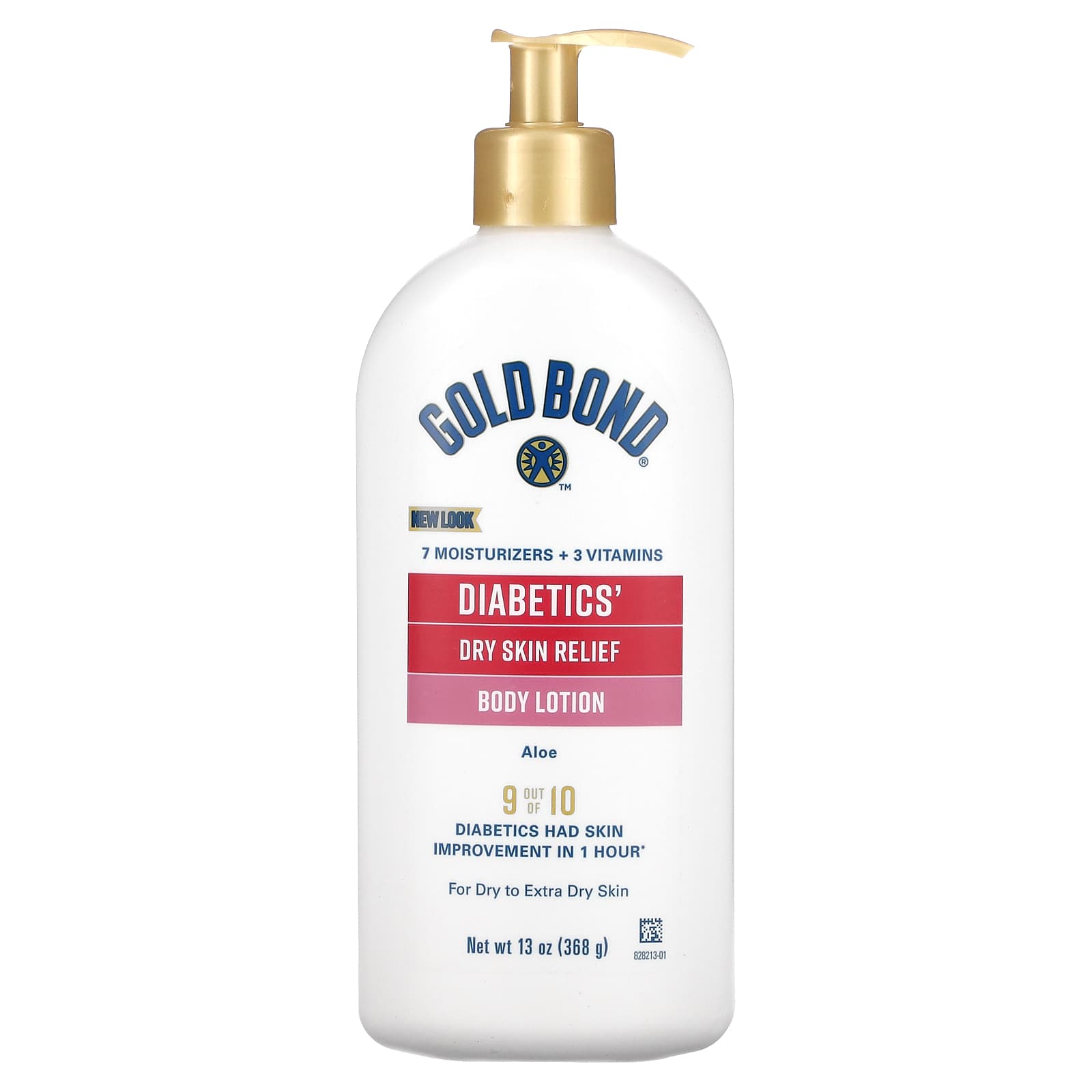 Gold Bond, Diabetics, Dry Skin Relief Body Lotion, Aloe, 13 oz (368 g)
