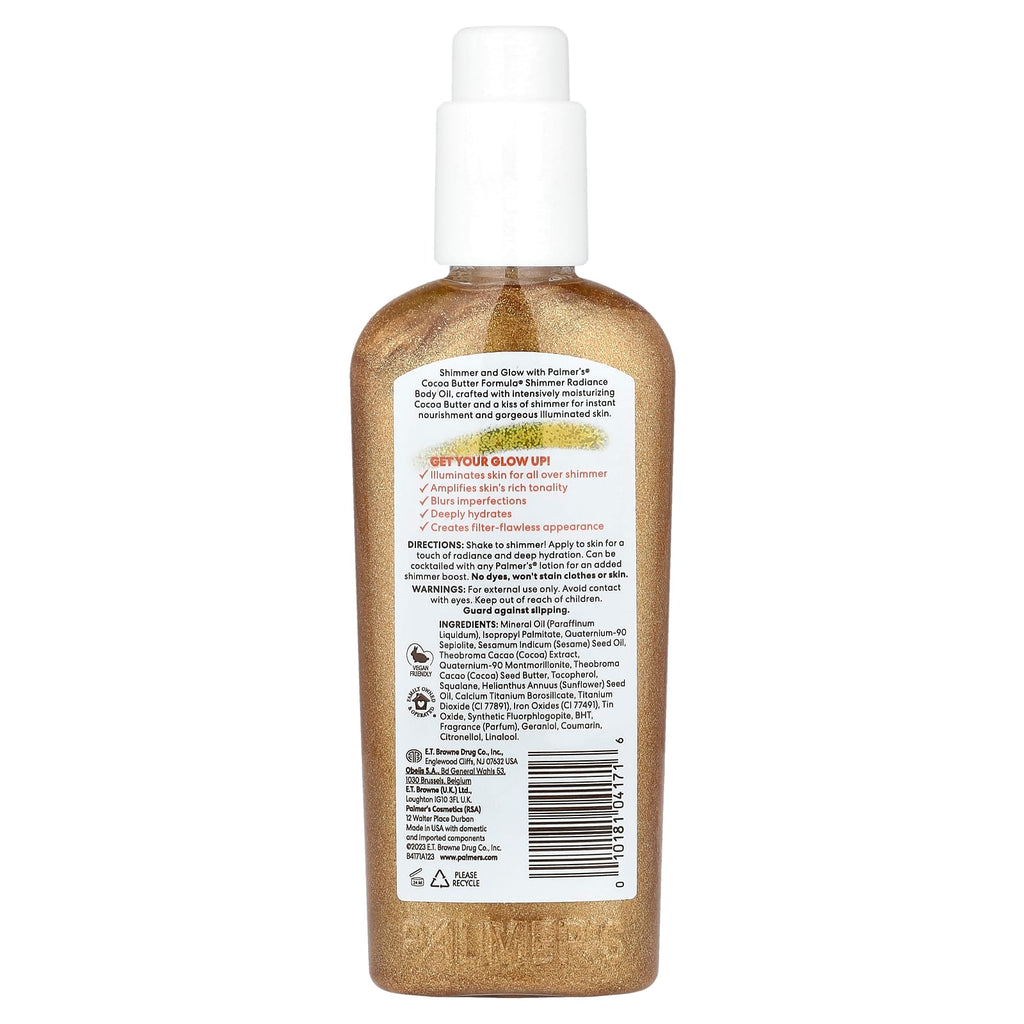 Palmer's, Cocoa Butter Formula® with Vitamin E, Shimmer Radiance Body Oil, 5.1 fl oz (150 ml)