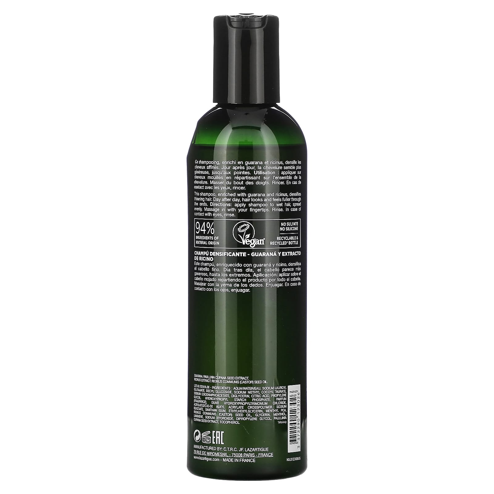 Lazartigue, Fortify, Densifying Shampoo, Thinning Hair, 8.4 fl oz (250 ml)