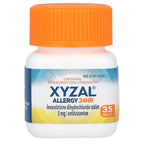 Xyzal, Allergy 24HR, 5 mg, 35 Tablets