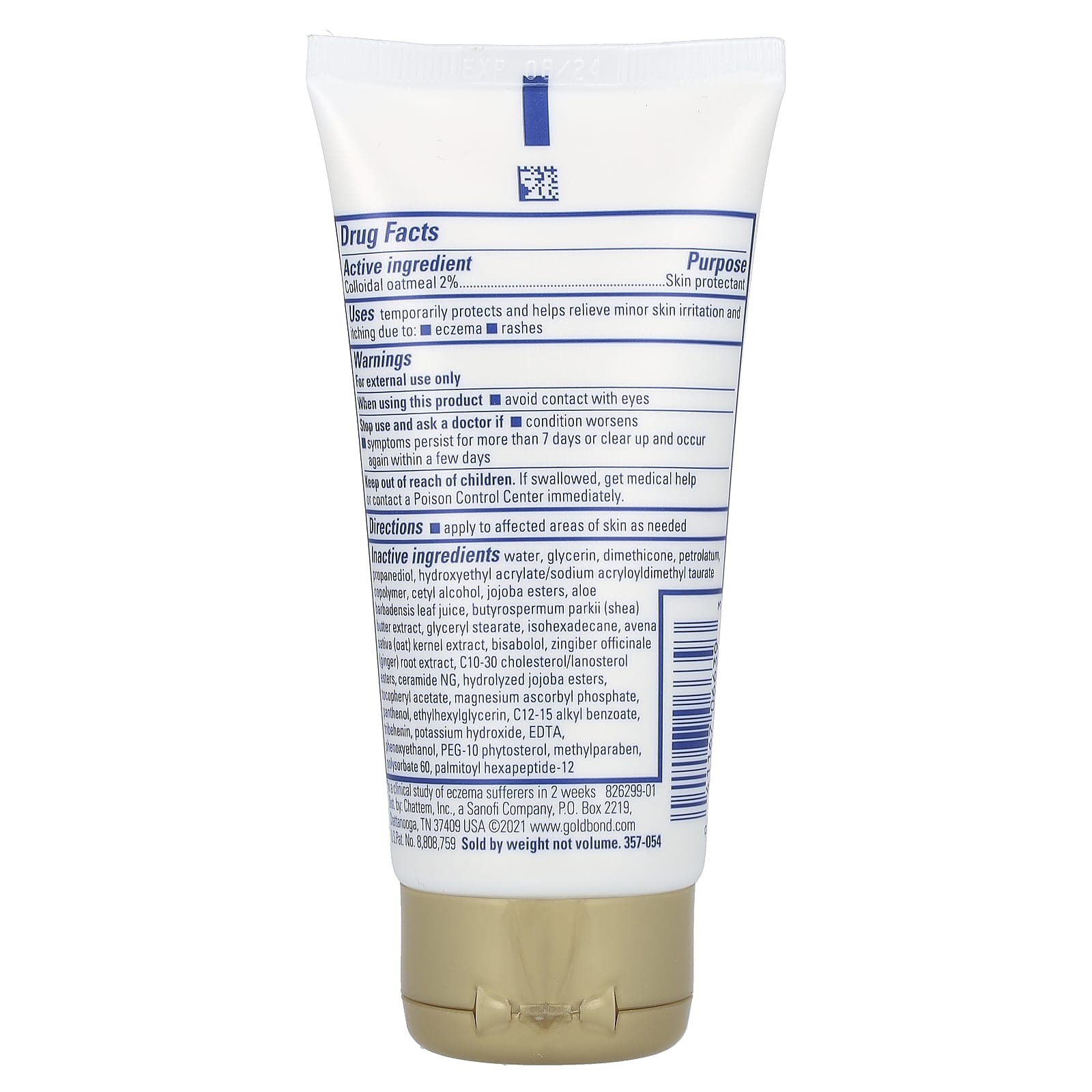 Gold Bond, Medicated, Eczema Relief Hand Cream, 3 oz (85 g)