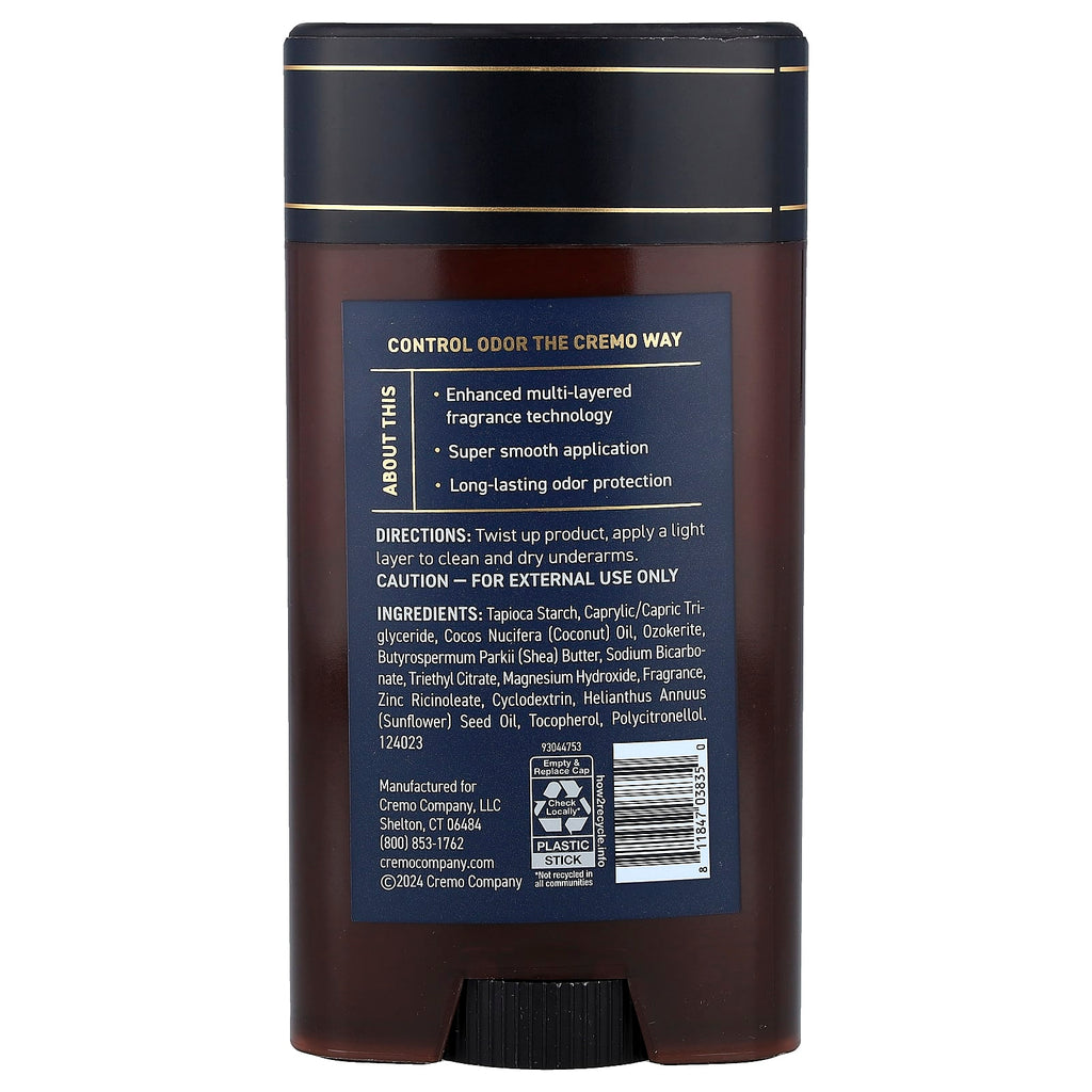 Cremo, Deodorant, Palo Santo, 2.65 oz (75 g)
