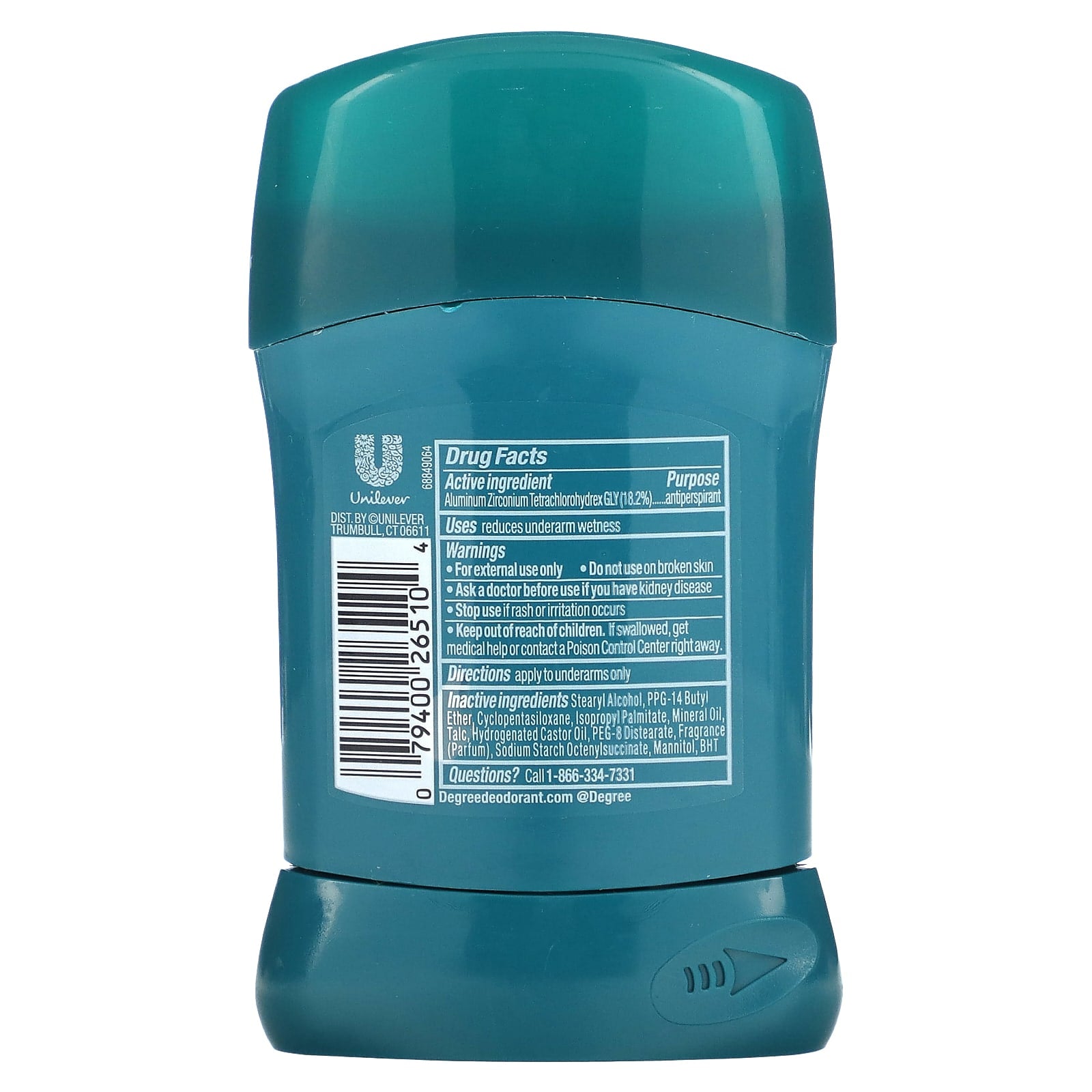 Degree, 48 Hour Antiperspirant Deodorant, Extreme Blast, 1.7 oz (48 g)