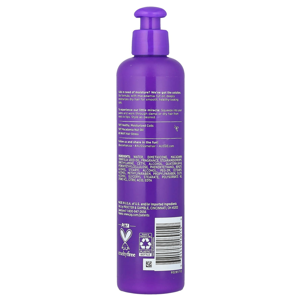Aussie, Miracle Coils, Leave-In Moisturizer With Macadamia Nut Oil, 8.5 fl oz (251 ml)