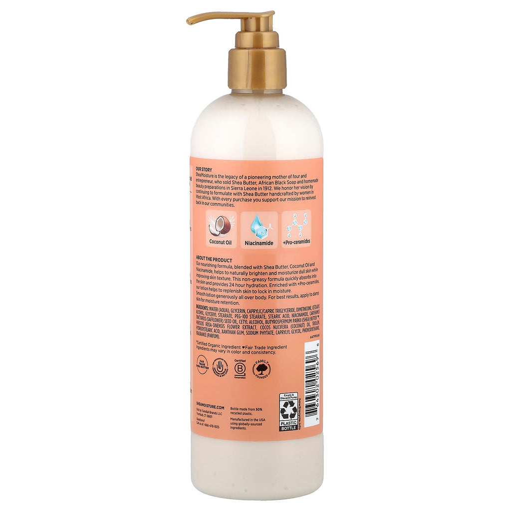 SheaMoisture, Illuminating Body Lotion, Coconut & Hibiscus, 16 fl oz (473 ml)