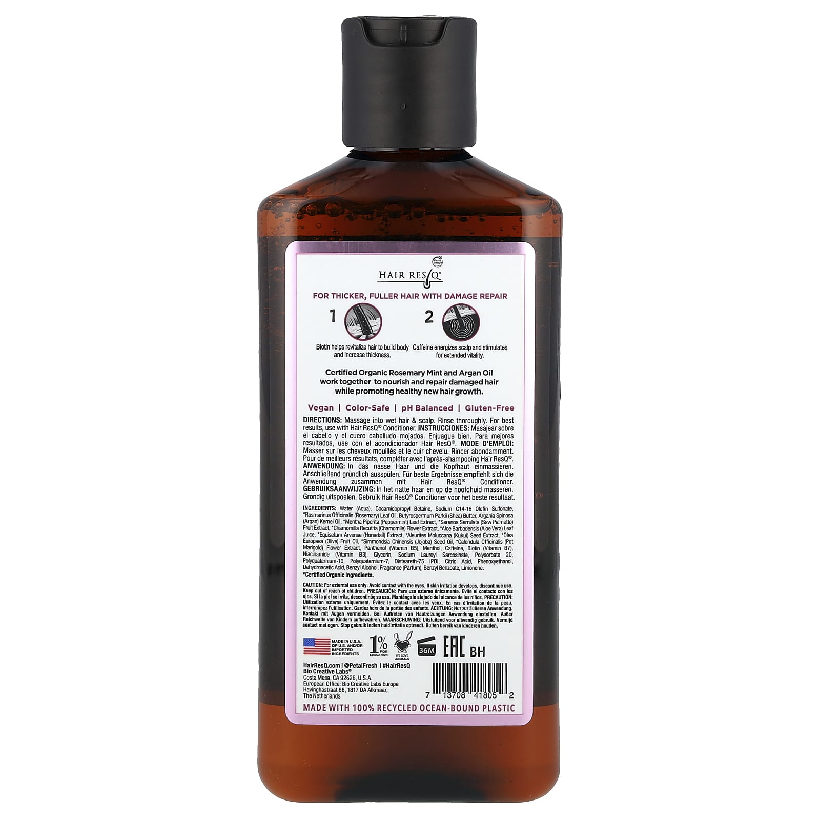 Petal Fresh, Hair ResQ®, Biotin Shampoo, Thickening + Damage Repair, 12 fl oz (355 ml)