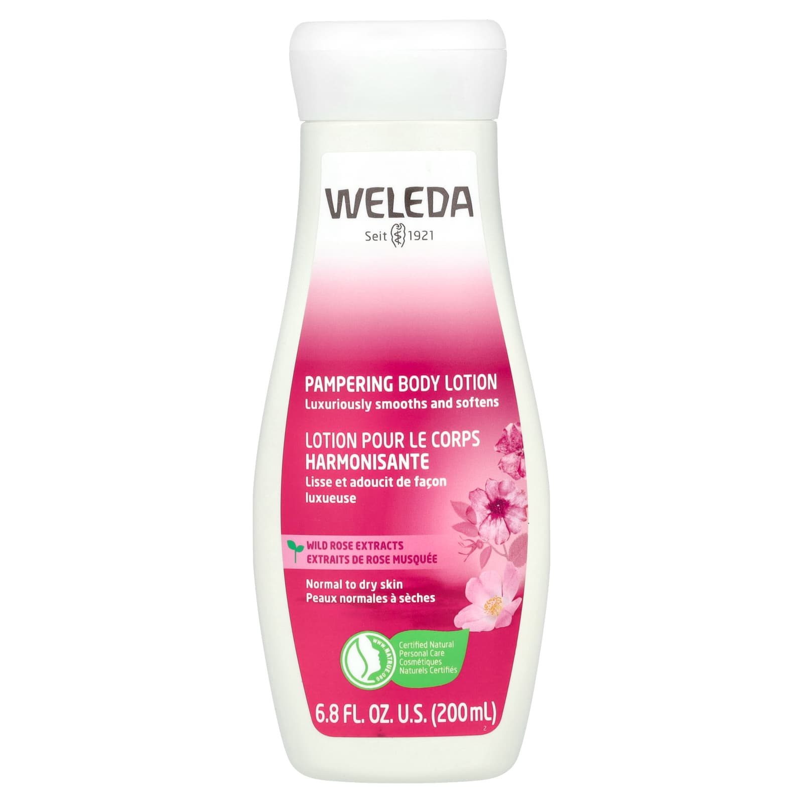 Weleda, Pampering Body Lotion, Wild Rose Extracts, 6.8 fl oz (200 ml)