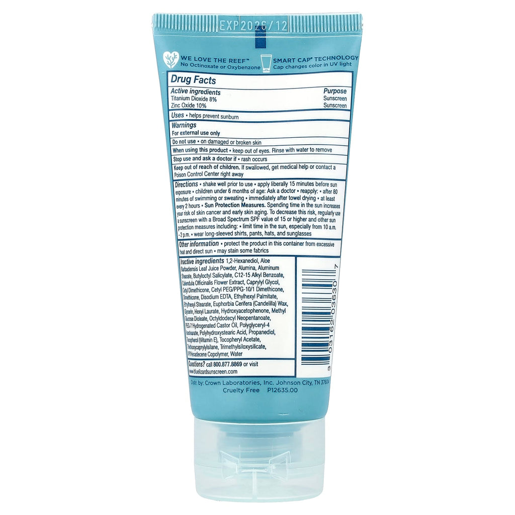 Blue Lizard Australian Sunscreen, Baby Mineral Sunscreen, SPF 50, 3 fl oz (89 ml)