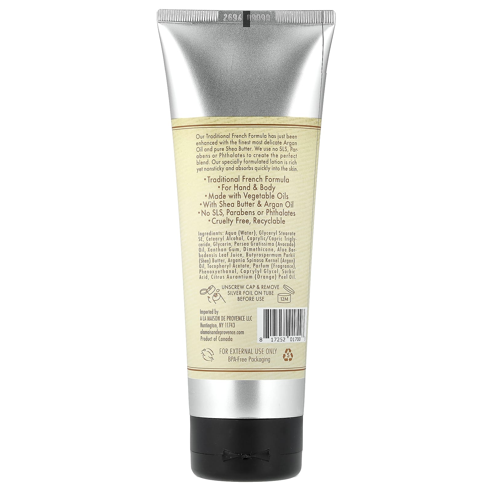 A La Maison de Provence, Hand & Body Lotion, Orange Bergamot, 8 fl oz (240 ml)