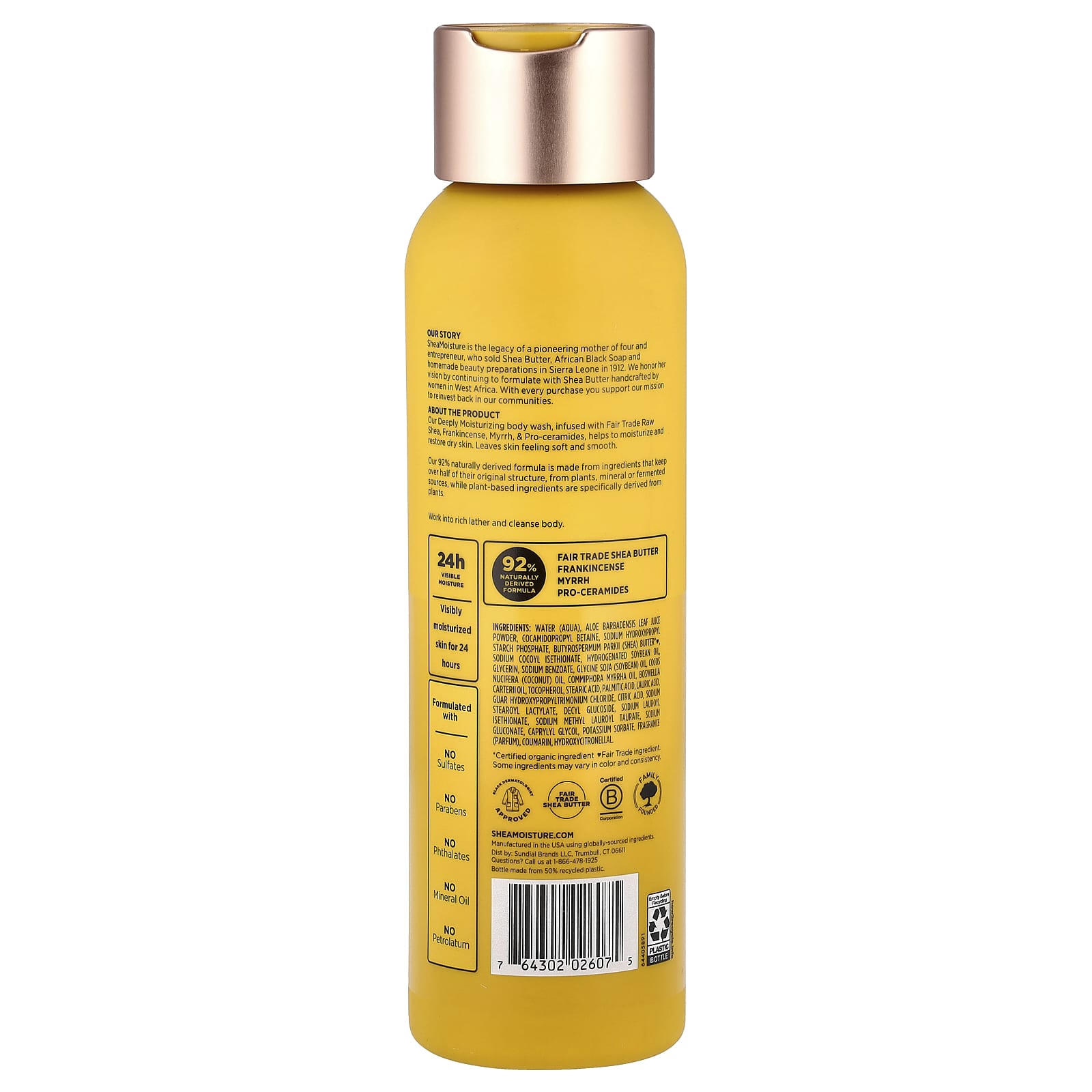 SheaMoisture, Deeply Moisturizing Body Wash, Raw Shea Butter, 18 fl oz (532 ml)