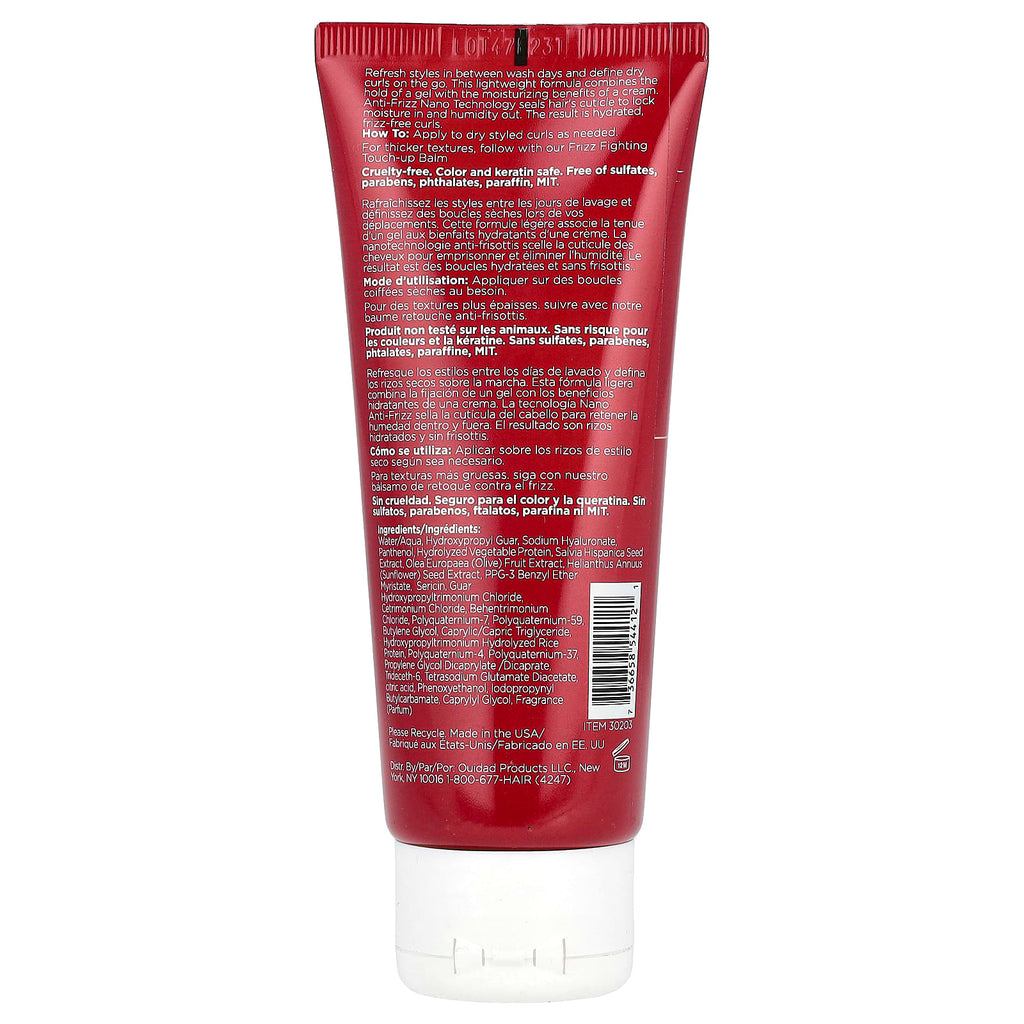 Ouidad, Advanced Climate Control®, Featherlight Touch-Up Gel Cream, 3.4 fl oz (100 ml)