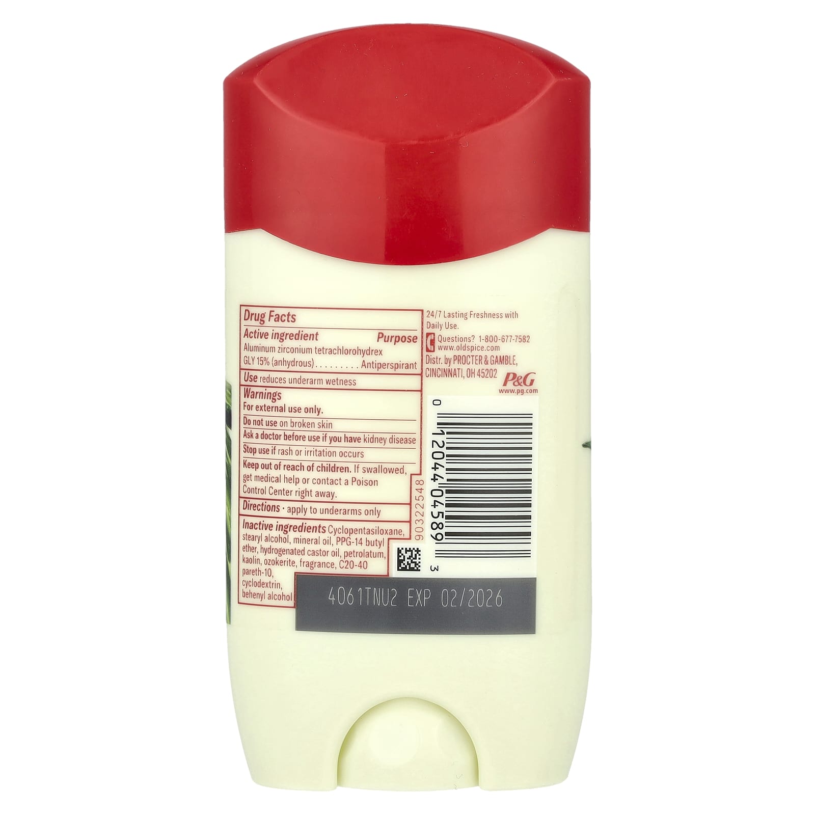 Old Spice, Canyon Antiperspirant & Deodorant, Aloe, 2.6 oz (73 g)