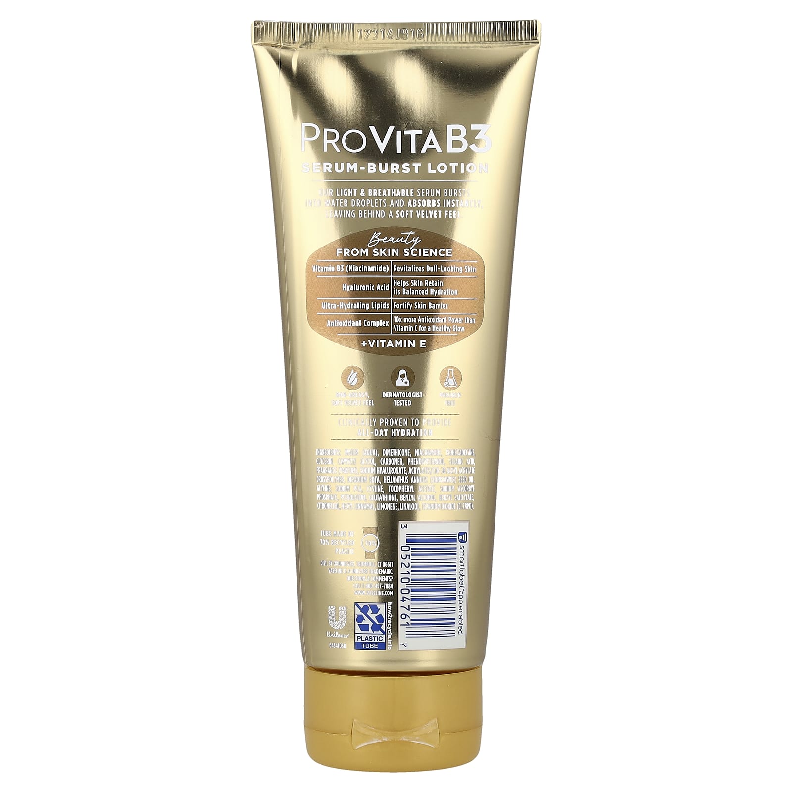 Vaseline, ProVita B3, Serum-Burst Lotion, Luminous Glow, 7.5 fl oz (222 ml)