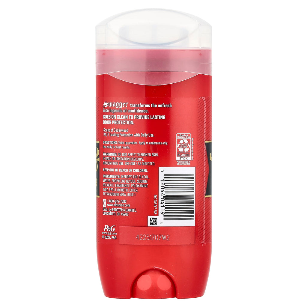 Old Spice, Swagger Deodorant, Cedarwood, 3.8 oz (107 g)